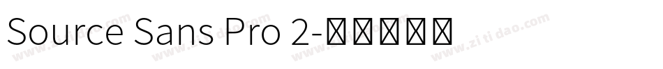 Source Sans Pro 2字体转换